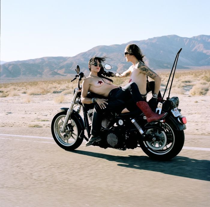 Girls on a motorcycle in Jalandhar